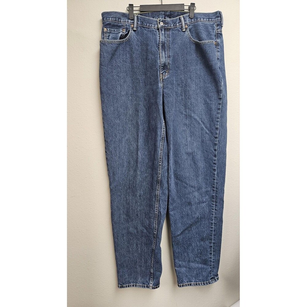 Levis 560 Jeans Mens 40x35 Blue Medium Wash Relaxed Fit Tapered Denim Zip Fly